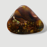 28ct Rainbow Mexican Fire Agate suitable for Pendant, Rare Fire Agate - Dimensions 22x21mm