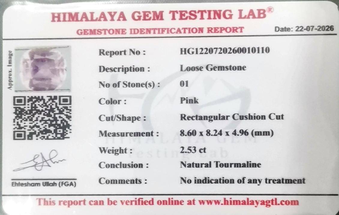 Pink Tourmaline 2.53 ct