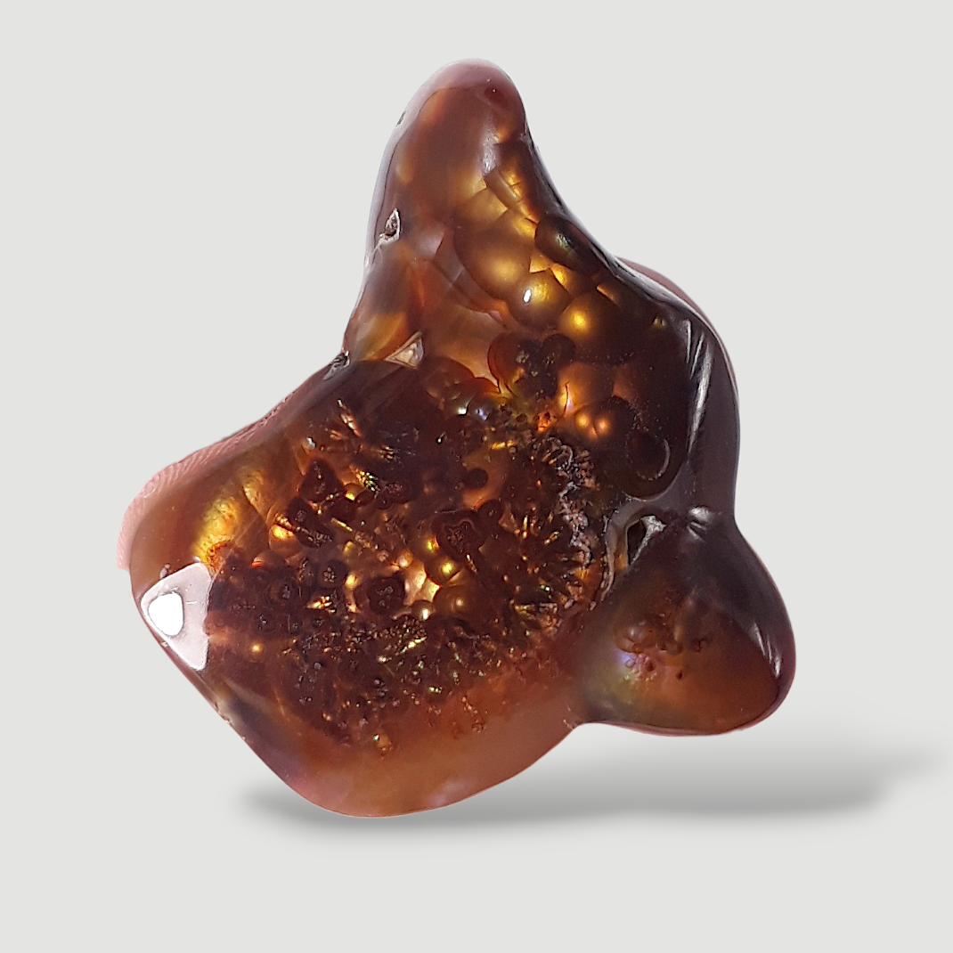 62ct Big Size Rare Mexican Fire Agate, Perfect gemstone Gift for Gem Collector, Dimensions 33x28mm