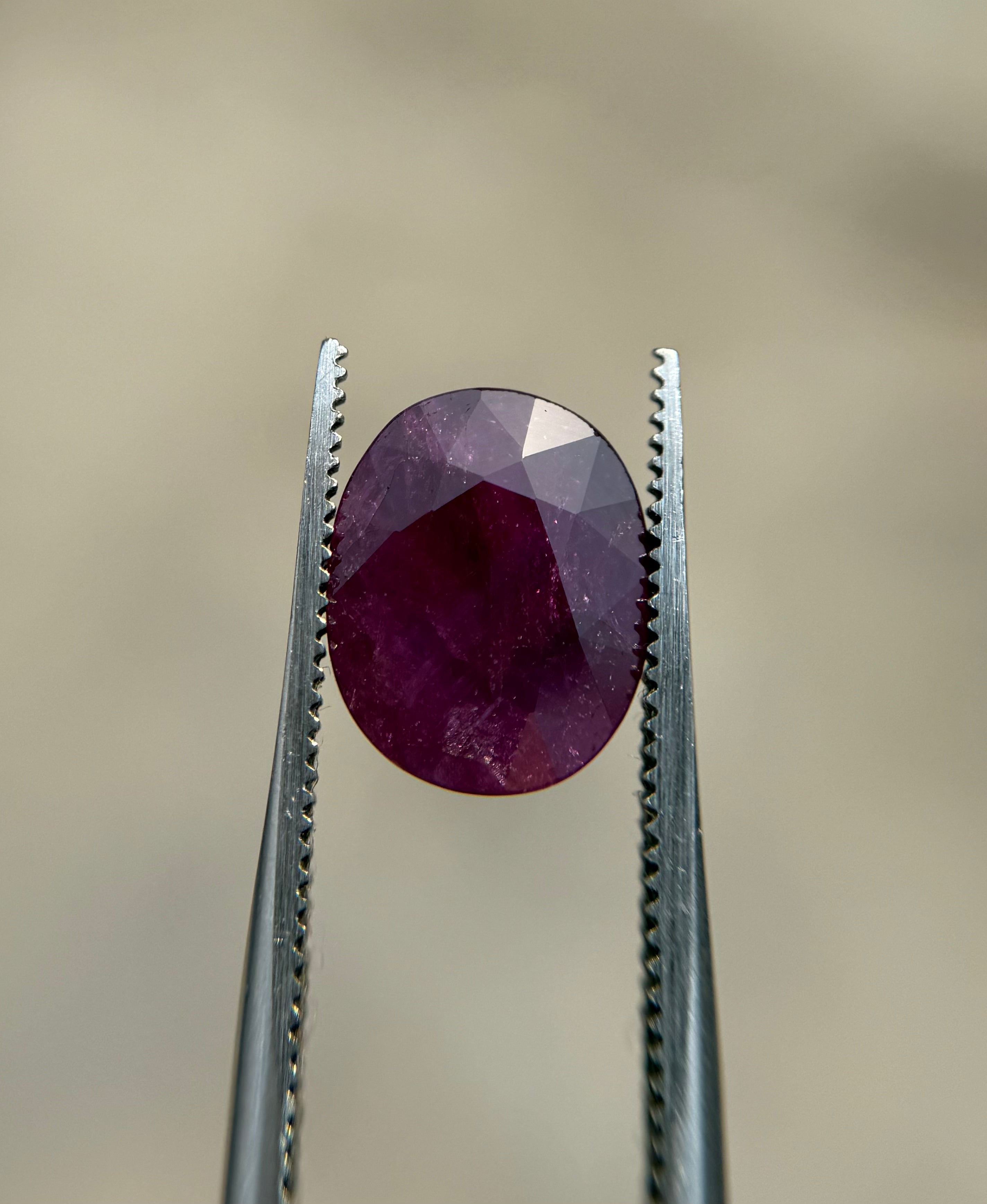 Kashmiri Ruby - 3.7ct