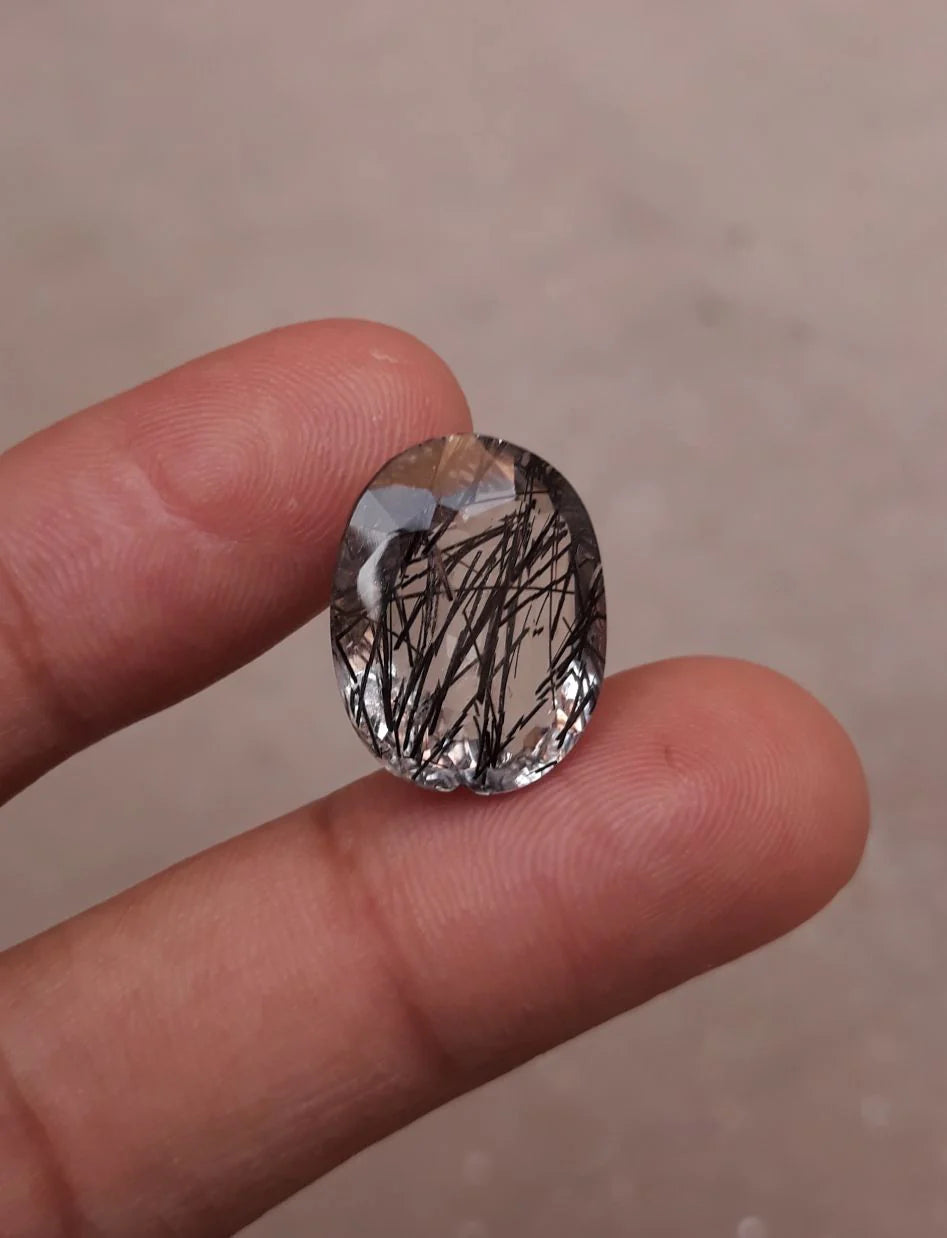 Black Rutile Quartz - 15ct