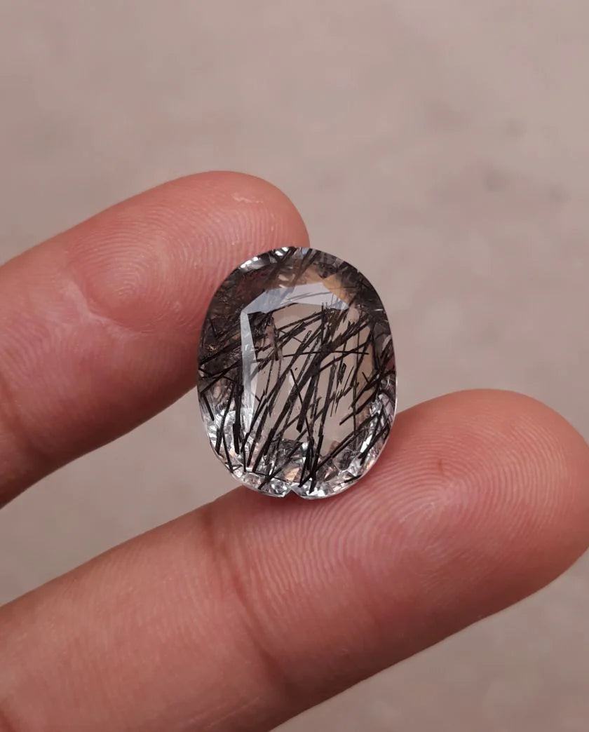 Black Rutile Quartz - 15ct