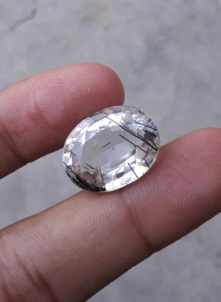 Black Rutile Quartz - 19.5ct