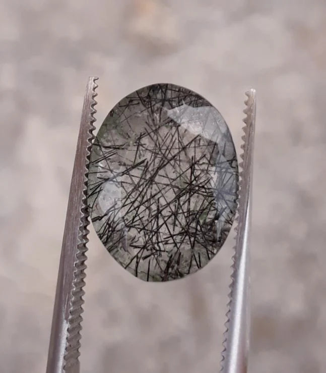 Black Rutile Quartz - 7.7ct