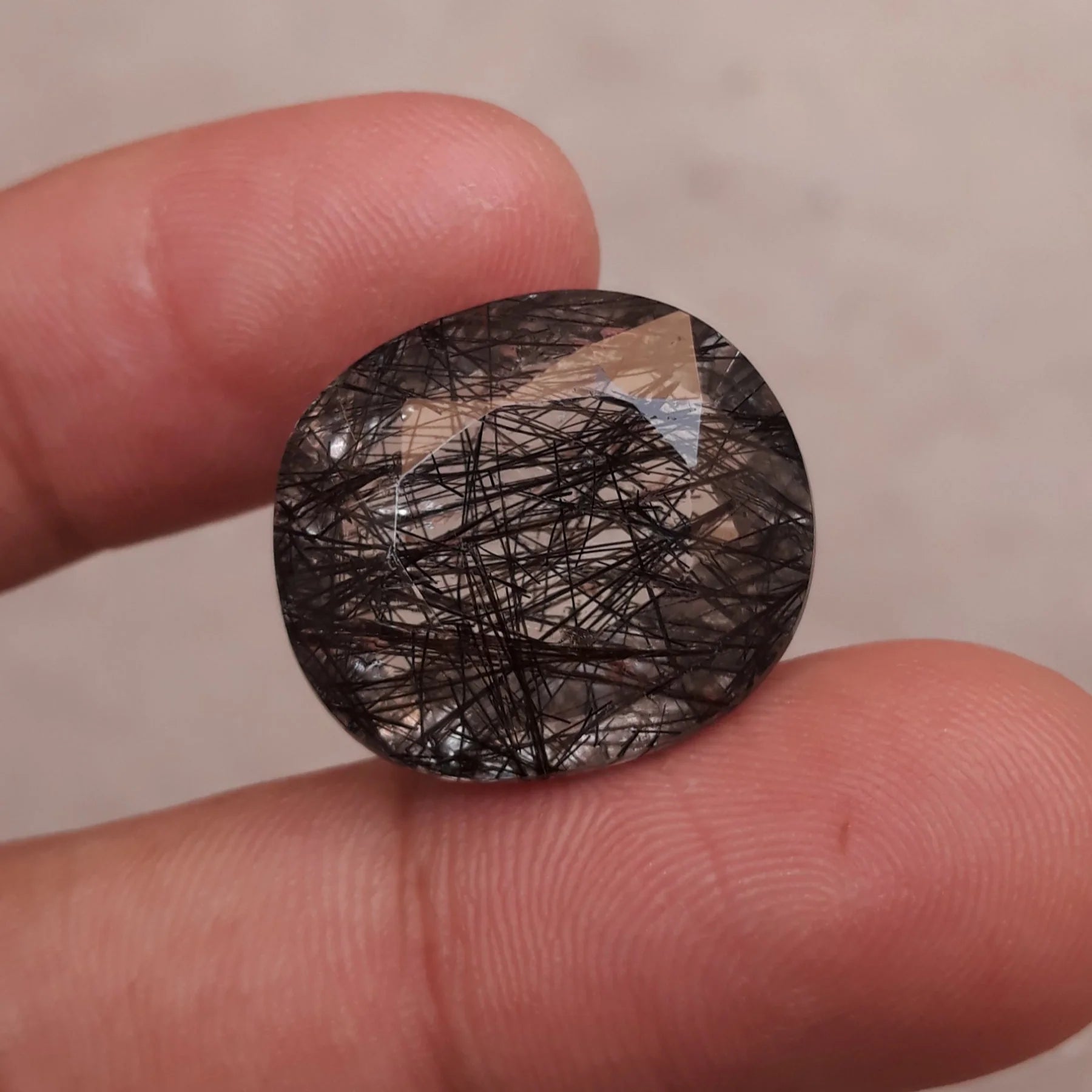 Black Rutile Quartz - 26ct