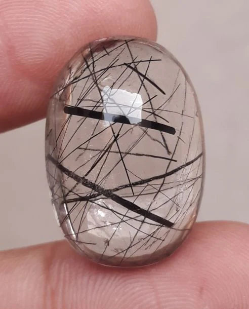 Black Rutile Quartz - 34.5ct