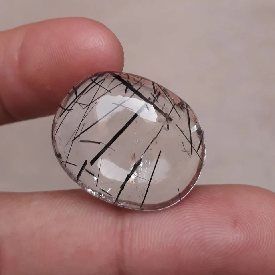 Black Rutile Quartz - 28ct