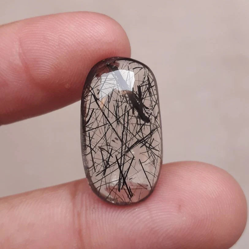 Black Rutile Quartz - 17.2ct