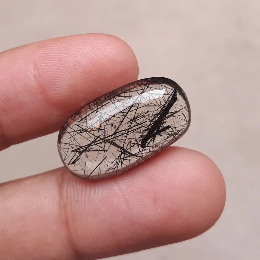 Black Rutile Quartz - 17.2ct