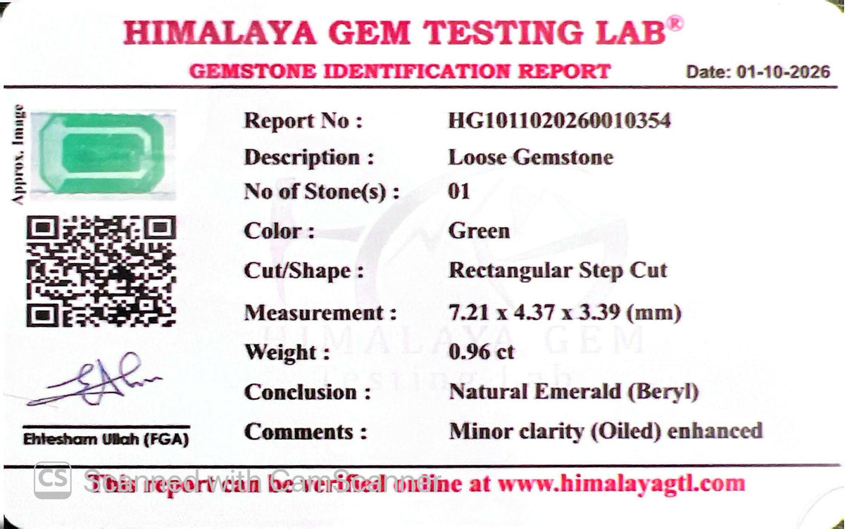 Swat Emerald -0.96 ct