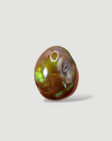 11ct Green Fire Agate, Rare Fire Agate, Polished Fire Agate, Fire Agate Cabochon - Dimensions 14x11xmm