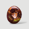 15.6ct Rare Fire Agate Cab, Aatshi Aqeeq Dimensions 17x15mm