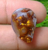 Mexican Fire Agate with Segenite Needles- 16.9ct