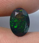 Black Faceted Fire Opal - 2.2ct
