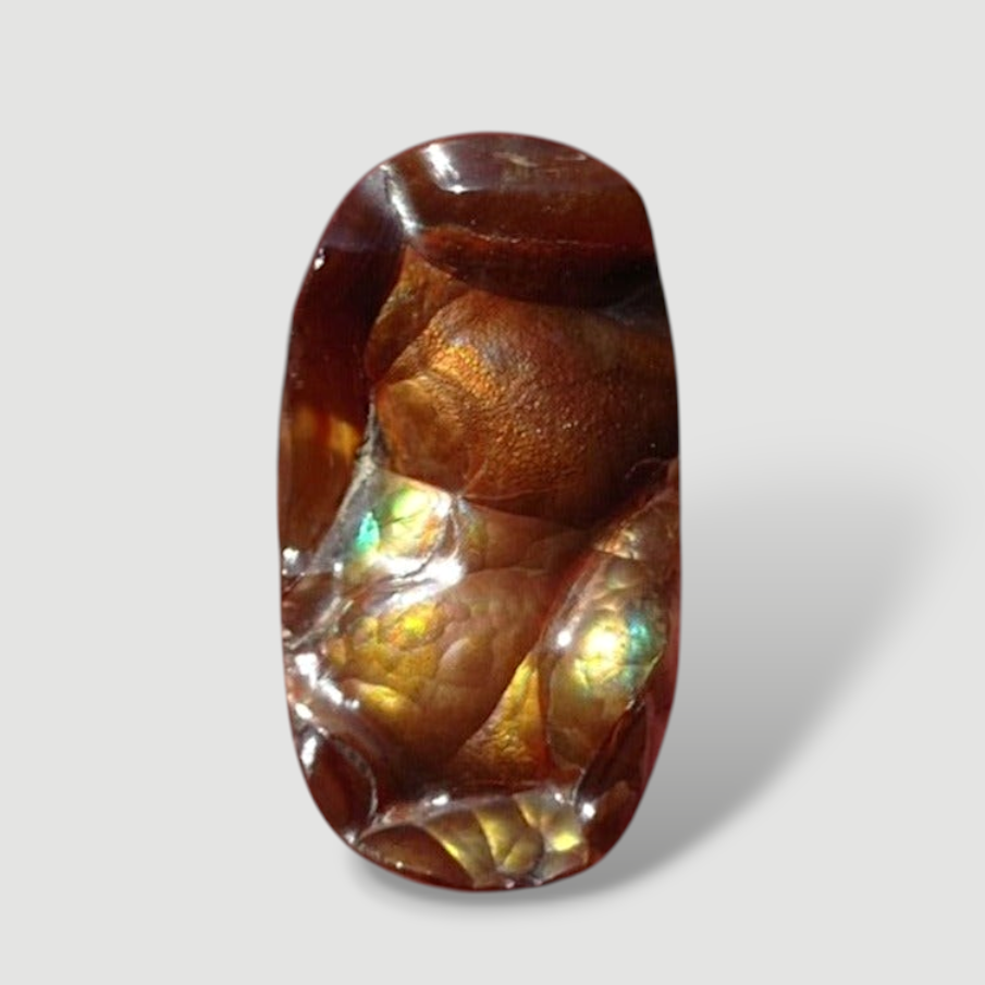 23.35ct Carved Mexican Fire Agate, Rare Fire Agate, Perfect gemstone Gift, Dimensions 23x12x9mm