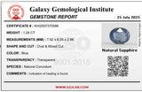 Natural Sapphire loose gemstone 1.28 carats GGI certified