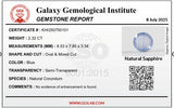Natural Untreated Sapphire loose gemstone 2.32 carats GGI certified